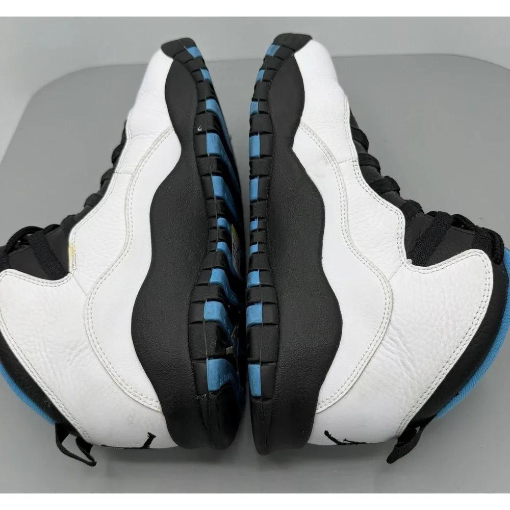 Air Jordan 10 Retro Powder Blue 2014 White/Black/Powder Blue 310805-106 Size 8.5